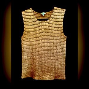 NICOLA Bronze Shell Top with Textured Design.  Size Medium